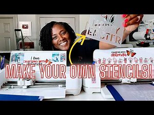 How to Make Your Own Reusable Stencils with Dollar Tree Chopping Mats and a Cricut #stencils