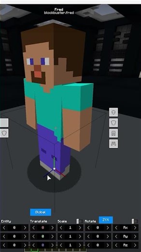 Enable COLORED TRANSLATION AXIS! | BB Shorts #minecaft #tutorial #blockbuster