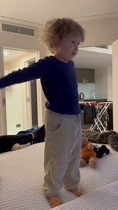 Watching Gymnastics with Teddy, he’s keen! Will he represent Australia or New Zealand? #OlympicgamesParis | Jimmy Barnes