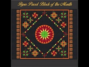 Paper Piecing Block of the Month - Block 1