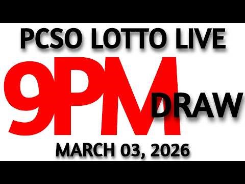 Lotto Result Today 9pm Draw March 03, 2026 Swertres Ez2 PCSO LIVE