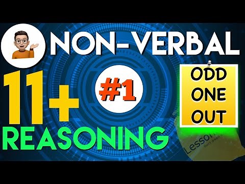 11 Plus Non Verbal Reasoning - Type 1 : Odd one out #Lessonade