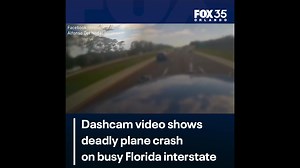 SHOCKING VIDEO | A driver's dashcam captured the exact moment a plane crashed onto I-75 in Naples last week. Viewer discretion is advised. | FOX 35 Orlando