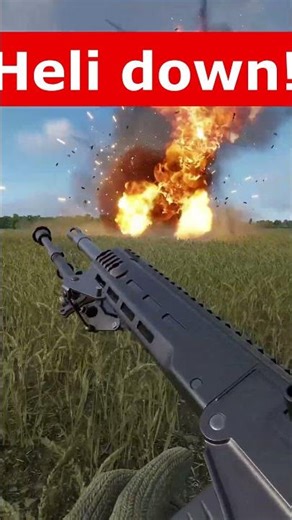 Heli crash in ARMA Reforger #armareforger #armareforgermilsim #armareforgerclips