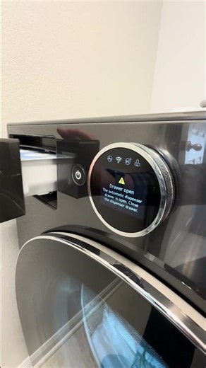 LG WM6700HBA Front Loading washing machine - Alert detergent drawer open!