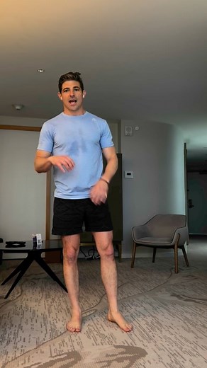 The king of hotel room workouts - burpees. You don't need much space or time. And it's a full body workout. Don't short change the jump or pushup portion. Even sets of ten for ten minutes with short (30-60) breaks is a solid workout. Do it for 20 minutes and you'll be pouring sweat so crank up the AC. Always a bonus (wait for the end of the video) if you can do it outdoors with your feet on grass or the earth (and dogs being lazy around you). #burpee #hotelworkout #nogymnoproblem #nogymneeded #w