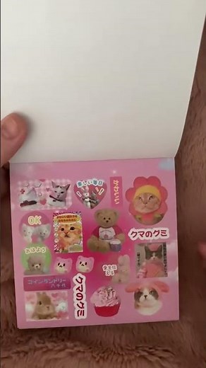 Flip through this Japanese sticker book 💜 #stickerbook #japanesestickers #stickers #unboxing