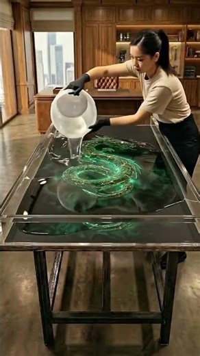 Epic Dragon Resin Table Transformation 🔥