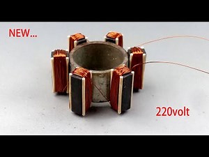 how to turn small permanent magnets into a 220v free energy generator powerful at home 100%