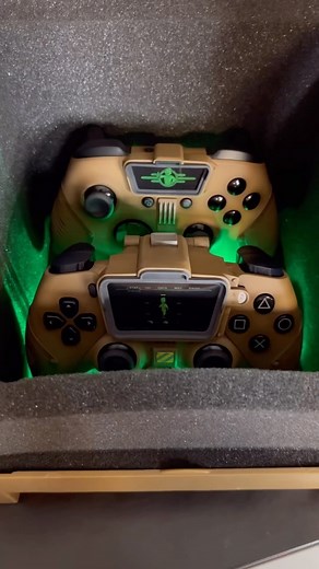 1.3M views · 20K reactions | Honestly curious which one of these 2 controller designs you guys like better? I think my favorite of the 2 might have to be the PlayStation controller 殺 (both by EndofLineDesigns and sold out) #fallout | Mrs.Fallout | Facebook