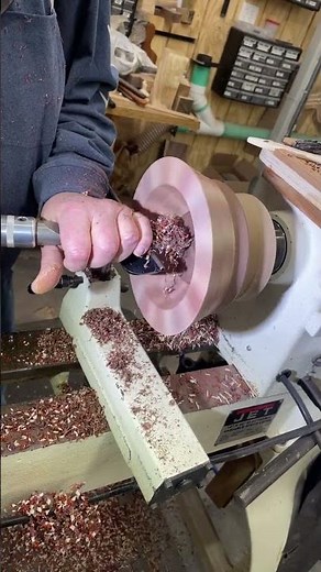 Turning amazing base for a segmented bowl! #woodturning #woodworkingtools #woodworking
