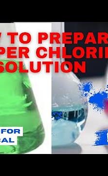How to prepare Green🟢 Colour Copper (II) Chloride Solution | Science experiment | Chemistry experime