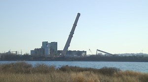 14K views · 64 reactions | An implosion brings down a 500-foot smokestack at the site of the former Brayton Point power plant in Somerset, Massachusetts. More: https://go.turnto10.com/2uXLfYf | NBC 10 WJAR | Facebook