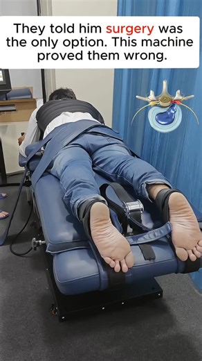 Flexifyme Physiotherapy & Pain Management | They told him surgery was the only option. This machine proved them wrong. Spinal decompression therapy is designed to reduce pressure on... | Instagram