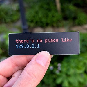 There's No Place Like 127.0.0.1 Developer Sticker | Programmer Humor | Laptop Decal | Software Engineer Gift - Etsy