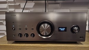 3.2K views · 128 reactions | Tipping the scale at 55lbs, this Denon integrated amp is a beast thanks to dual E-core transformers, dual heatsinks and a large capacitor bank. | Audioholics | Facebook