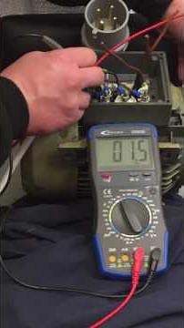 Motor windings resistance test