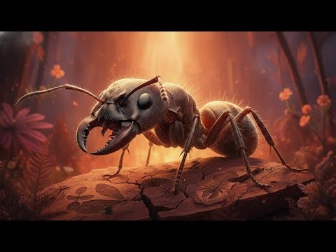 The Red Spider Ant Myrmecia is a living dinosaur of the ant world | Ant war | Ant animal