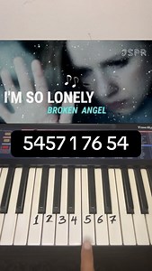 I’m so lonely - Broken Angel #imsolonely #brokenheart #brokenangel #piano #tutorial | Piano piano