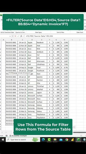 🚀 Learn how to create a Dynamic Invoice in Microsoft Excel with a professional and fully automated.