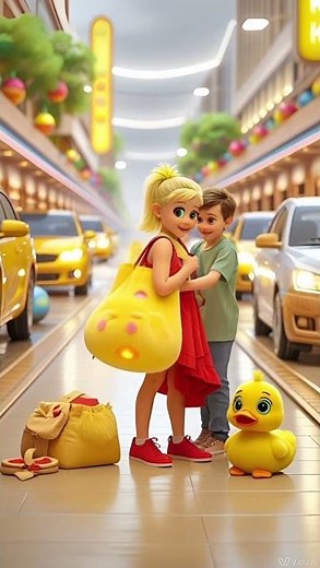 Little Duck Swimming with Mermaid Girl | Fun Kids Cartoon #littleduck #duckadventure #cuteduck