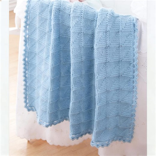 Tunisian Crochet Blanket Pattern | Mitered Squares PDF Download - Etsy
