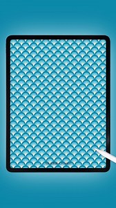 3.4K views | Is this pattern mermaid or fish scales? 隆‍♀️ . Created with:  Procreate App  Brush: Arch Stamp Brushes . #procreate #procreateart #procreatebeginner #procreatetutorial #digitalart #easyart #artreels #artideas #drawingideas #drawingprocess #arch #mermaid #fishscales #scales #pattern #patternart | Angelfish Creative | Facebook