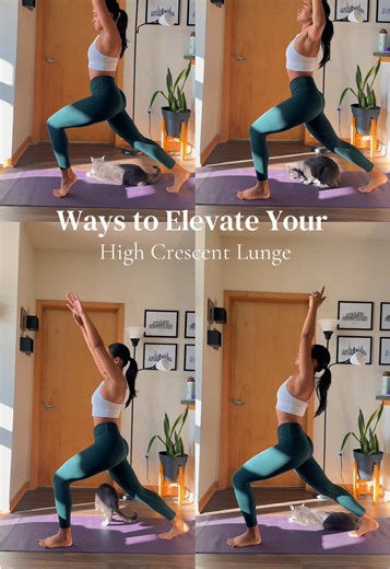 4 ways 🧘🏾‍♀️ 1) Heel elevated 2) Cactus to prayer 3) Arm circles 4) Kali Mudra #yogapose #variations #yogatok #yogainspiration #yogainstructor