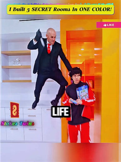 Part 1 - I Built SECRET Rooms Using ONLY ONE COLOR! #built #secretroom #StokesTwins #AlexStokes #StokesTwinsVlogs @kat_hixson‬ @Shawbby‬ @sofiedossi‬ @fedevigevani‬