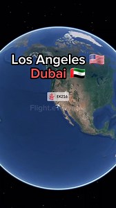 Los Angeles - Dubai 🇦🇪 A real trip around the world | Flight and routes Every day