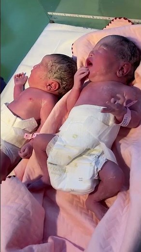 "Twin Newborn Babies Crying Together 😢 | Adorable & Heartwarming!”#NewbornCry #BabyCrying