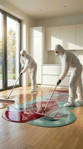 THIS KITCHEN LOOKS LIKE THE FUTURE 😱✨⚡| luxury Epoxy Transformation. #shorts #epoxy #interiordesign