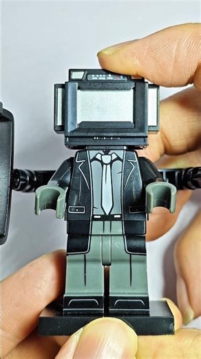 LEGO Skibidi Toilet Review | Big TV Man Custom Minifigure #lego #legoreview