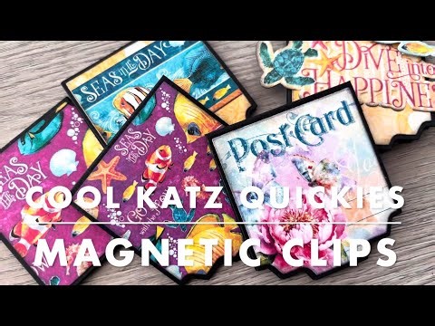 Cool Katz Quickies - Magnetic Clips using Tag Dies