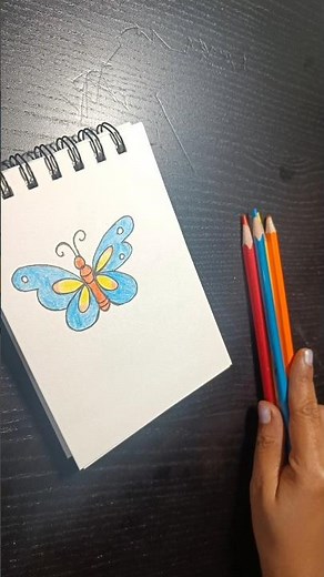 🦋 Easy Butterfly Drawing | Simple & Colorful Sketch 🎨