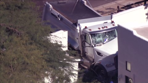 Injuries reported after dump truck crashes in Scottsdale