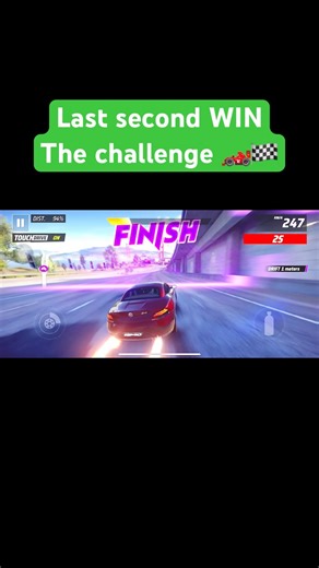 Last second Win | last second win the challenge 🏁 | asphalt Win the race #shorts
