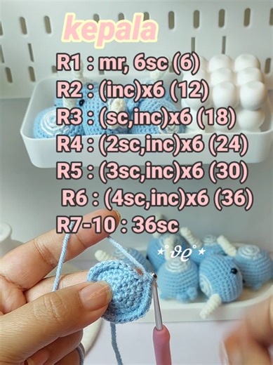 Pattern Gratis de Amigurumi: Ballena