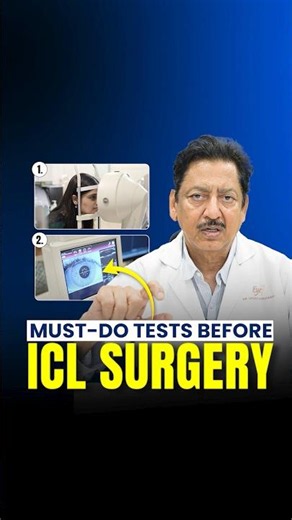 What tests are done before ICL surgery?