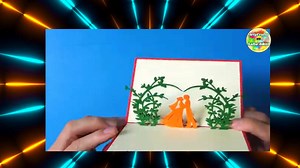 Pop Up Happy Wedding Day Card