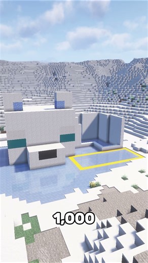 Minecraft Snow Fox. #minecraft #shorts #minecraftbuilding