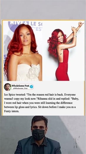 Ice Spice claims red hair revival—Rihanna fires back, reminding who rocked it first