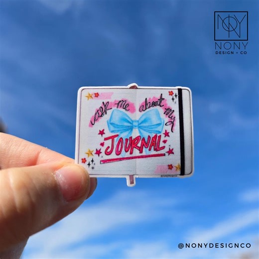 Ask Me About My Journal Sticker | Die Cut Vinyl Sticker - Etsy