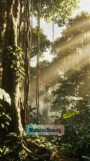 Beautiful Jungle Forest 🌲 | Relaxing Nature View #shorts