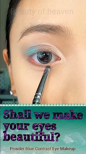 Blue Eyeshadow That Actually Looks Good #makeupforbeginners #eyeart #tutorial