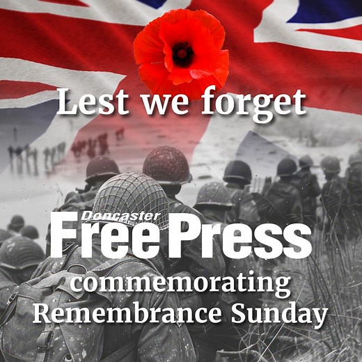 5.5K views · 27 reactions | On this #RemembranceSunday, we honour the brave men and women from Doncaster and beyond who gave their lives for our freedom. At 11am, we stand together - united in silence, gratitude and remembrance  #LestWeForget #RemembranceSunday | Doncaster Free Press | Facebook