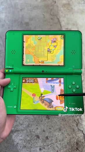 Jungle Green DSi XL Featuring Zelda Spirit Tracks
