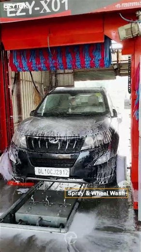 High-Speed Automatic Brush Car Wash System Satisfying Wash | www.ezytekclean.com | M: +91-9821491403