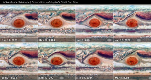 NASA's Hubble Watches Jupiter's Great Red Spot Behave Like a Stress Ball - NASA Science