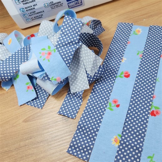 Look what I did with these strips of fabric . . .#handmade #art #love #fashion | Knitting Fashion